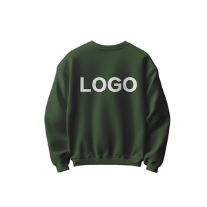 Sweatshirt Crewneck Oversized Drop Shoulder High Quality Cotton Sweatshirts Custom Hip-Hop Style <b>Mock</b> <b>Neck</b> Hoodies Women's - Product Image 4