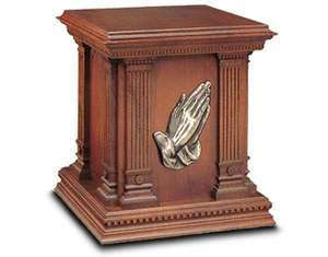 Memorial Wooden Cremation <b>Urn</b> <b>For</b> Human <b>Ashes</b> With Artistic Carving Design <b>For</b> Keepsake Decoration - Product Image 1