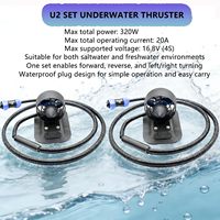Propulseur sous-marin U2 avec ESC intégré, directement de l'usine, pour ROV, véhicules sans pilote, bateaux télécommandés, canoës de pêche