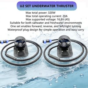 Propulseur sous-marin U2 avec ESC intégré, directement de l'usine, pour ROV, véhicules sans pilote, bateaux télécommandés, canoës de pêche - Product Image 2