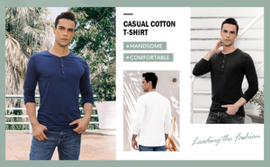 เสื้อเชิ้ตผู้ชายแขนสั้นสไตล์คลาสสิก ผ้าฝ้าย 100% ทรงลำลอง ติดกระดุมสามเม็ด แห้งเร็ว ทรงโอเวอร์ไซส์ ใส่สบาย เหมาะสำหรับฤดูร้อนและใส่ได้ทุกวัน - Product Image 5