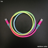 Cables USB Tipo C a 8 Pines con Malla de Nailon Resistente y Trenzado, Grosor de la Funda de Hilo, IOS C94