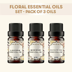 Ensemble d'huiles essentielles pures florales, lot de 3, comprenant du frankincense, du bois de santal, de la menthe, du citron et de la rose pour hydrater et nourrir - Product Image 2