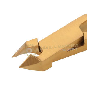 Pinzas de uñas profesionales con logotipo personalizado, pinzas de uñas para cutículas de acero inoxidable dorado, el mejor vendedor, uso de manicura - Product Image 2