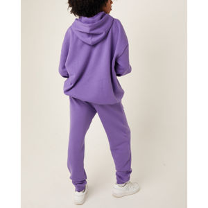 Conjunto Deportivo Informal para Mujer, Transpirable, 100% Algodón, con Capucha, Estilo Urbano, Invierno, Color Sólido - Product Image 2