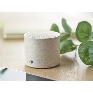 Haut-parleur Bluetooth rond personnalisé avec basses profondes, gadgets promotionnels pour fêtes - Product Image 3