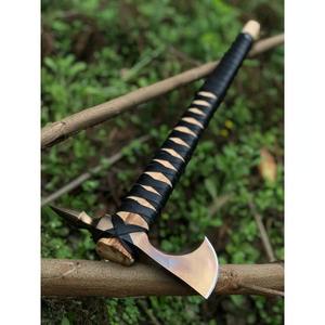 ขวานมีเคราปลอมหัวขวานไวกิ้งสลักด้วยขวานสองหัวเป็นของขวัญสำหรับสามี - Product Image 3