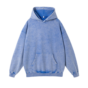Wholesale OEM Customized Men's Pullover <b>Hoodies</b> <b>Lightweight</b> Design in Solid Color for Winter Plain Dyed <b>Hoodies</b> - Product Image 3