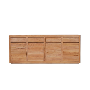 Buffet de style minimaliste moderne avec 4 portes + 4 tiroirs en bois pour la décoration de la salle à manger - Product Image 2