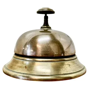 Best Selling Brass Victorian Bell With Brass Antique Finished Wholesale Supplier Tableware Desk Bell Reception Call Bell