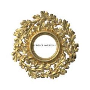 Forme irrégulière Unique Designer Plaqué Or Heavy Duty Métal Encadré Forme Ronde Miroir Mural Maison Et Hôtel Décoration Fournitures - Product Image 6