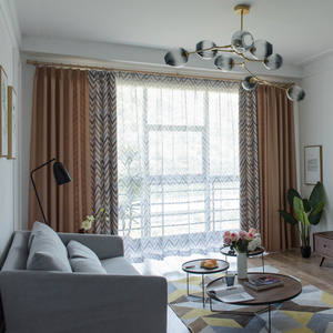 Usine En Gros Nordique Géométrique Patchwork Impression Rideau Occultant Tissus Textile Salon Chambre <span class=keywords><strong>Baie</strong></span> vitrée Tissu - Product Image 6