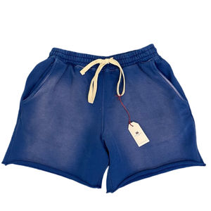 Streetwear personnalisé ourlet brut 3d bouffant impression 100% coton pantalon de jogging court De hombre soleil délavé à l'acide pierre délavée shorts pour hommes - Product Image 5