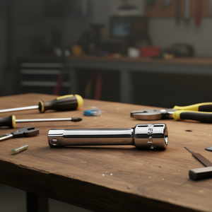 Estensioni per Chiavi con Connessioni Quadrate Maschio e Femmina da 1/4 di Pollice Cromate - Product Image 3