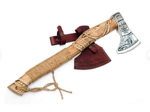 Hache Tomahawk en acier damas de haute qualité pour Camping chasse bois de qualité industrielle Logo personnalisé Option Pakistan fabricant - Product Image 4