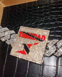 Pendentif initial d'usine, bijoux glacés, plaqué or 18 carats, diamants en moissanite VVS, chaîne cubaine, nom personnalisé en 3D, hip hop, lettre - Product Image 3