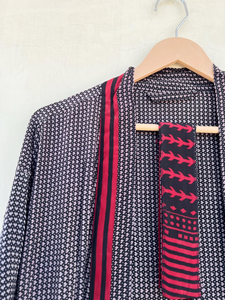 Bata de verano Seda Sari Kimono Crepe Seda Kimono Bata Unisex Bata - Product Image 2