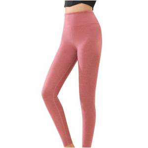 Mallas finas de Modal XL a 8XL para mujer, pantalones elásticos hasta el tobillo de Color sólido para entrenamientos de verano, Logo en la cintura, Base adelgazante - Product Image 4