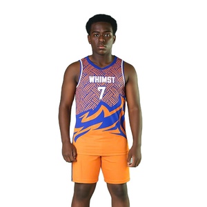 Ropa Deportiva para Exteriores, Conjuntos de Uniformes de Baloncesto 100% Poliéster, Transpirables, Tallas Grandes, Antibacterianos, Sin Mangas, Alta Calidad - Product Image 1