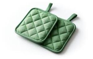 Mitaines de four en coton respirant imprimées sur mesure, porte-casserole de couleur unie personnalisé, tissu résistant à la chaleur - Product Image 4