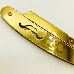 Nuevas Navajas de Barbero con Mango Dorado, Cuchilla Intercambiable, Acero Inoxidable de Primera Calidad, Aceptamos Logotipo Personalizado - Product Image 5