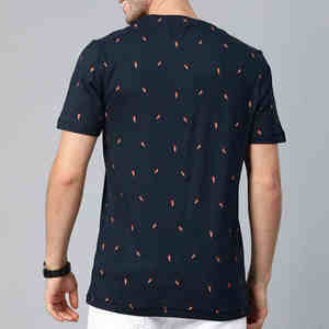 Camiseta de Hombre 100% Algodón, Corte Regular, Cuello Redondo, Diseño Básico, Hecha a Medida, Calidad al por Mayor, Camiseta Básica para Hombre - Product Image 4