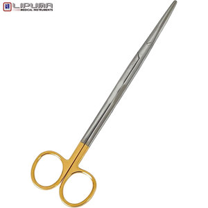 Tijeras de disección de carburo de tungsteno romas CVD de 7 pulgadas Premium alemanas Instrumentos quirúrgicos manuales Metzenbaum MOL Estándar de seguridad - Product Image 1