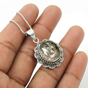 เครื่องประดับคริสตัลโบฮีเมียนดีไซน์ทันสมัยทำจากเงินสเตอร์ลิง925อัญมณีธรรมชาติที่มีเอกลักษณ์จี้โบโฮ - Product Image 4