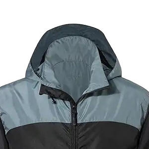 High Street automne fermeture imperméable vestes coupe-vent décontractées pour hommes et technique lavée vestes coupe-vent - Product Image 3