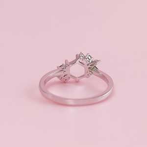 Anillo de Plata de Ley 925 de buena calidad, banda de plata Unisex hecha a mano, anillo de resina de leche materna personalizable a la moda para hombres y mujeres - Product Image 4