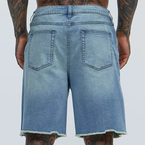 Shorts en jean bleu OEM pour hommes, fabriqués au Pakistan, look classique d'été, parfaits pour le sport décontracté et le style quotidien. - Product Image 2