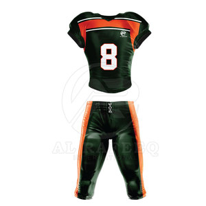 Uniforme de Fútbol Americano Personalizable de Estilo Único y Alta Calidad, Pantalones Cortos Transpirables de Secado Rápido, 100% Poliéster, Nombre del Equipo Personalizado - Product Image 1