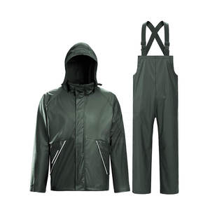 Traje de Pesca Impermeable y Cortavientos, Transpirable y Duradero, para Todo Tipo de Clima, con Tirantes Ajustables y Bolsillo - Product Image 1