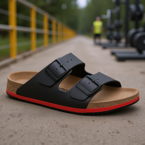 Sandalias Birkenstock Arizona Super Grip Fitness Safety Talla 38 Negro - Certificadas según DIN EN ISO 20347 BIRKO FLOR - Product Image 3