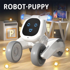 Vente en gros de fournitures pour animaux de compagnie | Jouet <span class=keywords><strong>robot</strong></span> pour <span class=keywords><strong>chien</strong></span> + <span class=keywords><strong>robot</strong></span> interactif pour chiot + commande vocale, tactile et à distance | Cadeau STEM pour enfants - Product Image 3