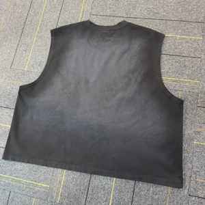 Camiseta sin mangas de verano para hombre de alta calidad, venta al por mayor, marca personalizada, chaleco de algodón con suelo neutro, tejido informal para Europa/Estados Unidos - Product Image 3