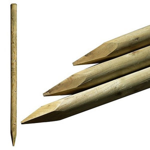 Piquets de jardin ronds en bois naturel pour le soutien des plantes, l'aménagement paysager, la pépinière, l'agriculture et l'utilisation en extérieur - Product Image 5