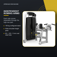Máquina de Ejercicios para la Parte Superior de la Espalda con Peso de 100 kg, Equipo de Gimnasio para Fortalecimiento Muscular