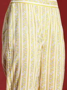 Kurta de algodón puro con estampado floral para mujer con pantalones y traje Dupatta indio pakistaní salwaar kameez - Product Image 3