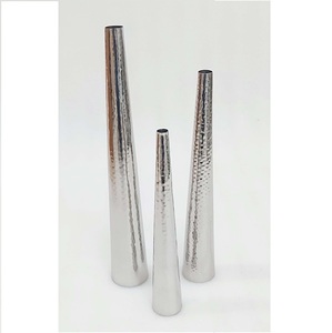 Vase en argent moderne minimaliste mobile, décoratif, sur pied, pour la décoration de la maison, du bureau, de l'hôtel, du restaurant - Product Image 6