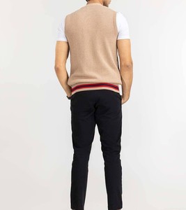 Haute qualité coton hommes pull pull en tricot hommes décontracté 100% coton plaine pull pull - Product Image 2