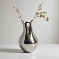 Elégant Vase Décoratif de Style Cercle d'Or Pot de Fleur à Nœud Rond pour Table Maison Moderne Salon Restaurant Hôtel Centre