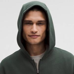 Sweat à capuche ras du cou en gros coton personnalisé broderie impression sweats à capuche poids lourd vierge surdimensionné hommes sweats à capuche - Product Image 4