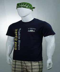 T-shirt de luxe à col rond pour hommes exclusif 100% coton biologique de haute qualité tricoté couleur verte personnalisée conception d'impression numérique OEM - Product Image 6
