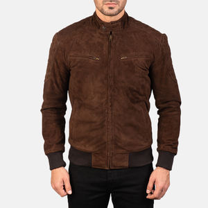 Vestes en cuir pour hommes personnalisées de haute qualité les plus populaires Vente chaude Veste en cuir personnalisée Design à fermeture éclair pour hommes - Product Image 4