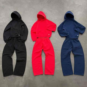 Conjunto Deportivo Informal de Otoño Personalizado, Sudadera con Capucha Lisa, Pantalones Deportivos Holgados, Chándal, Sudadera con Capucha, Chándal - Product Image 6