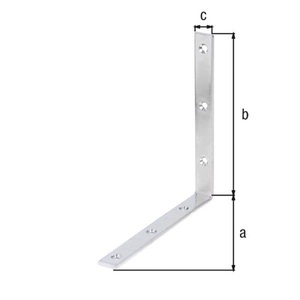 L180x180mm Beam Angle B.20mm Narrow STA Raw <b>Brackets</b> Pack Size 10 - Product Image 3