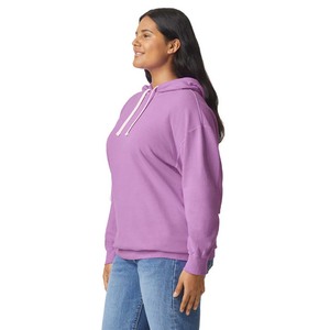 Sweat-shirts épais en polaire personnalisés avec logo, sweat à capuche uni vierge avec impression en strass - Product Image 4
