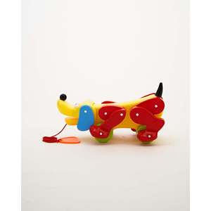 Lazy <b>Dog</b> Leisurely Stroll Pull-<b>Toy</b> & <b>Walker</b> for Toddlers Perfect Pet Companion - Product Image 2