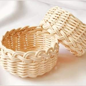 Handcrafted Rattan <b>Basket</b> Suitable For Bread Serving Fruit Display Or Table Centerpiece Decoration In Elegant Dining - Product Image 5